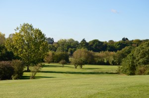 A view of the green at the 1st hole at Chingford Golf Course